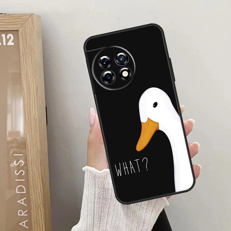 Мультяшный Забавный Гусь Чехол Для OnePlus Nord CE 5 3 4 Lite N20 N30 OnePlus 13T 10T 8T 11 12 13 15 R 9 10 Pro Обложка