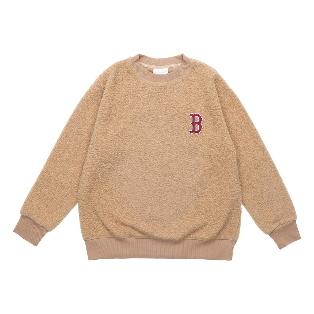 New MLB Base Logo Sweatshirts Unisex Brown 31MTF1061-43B