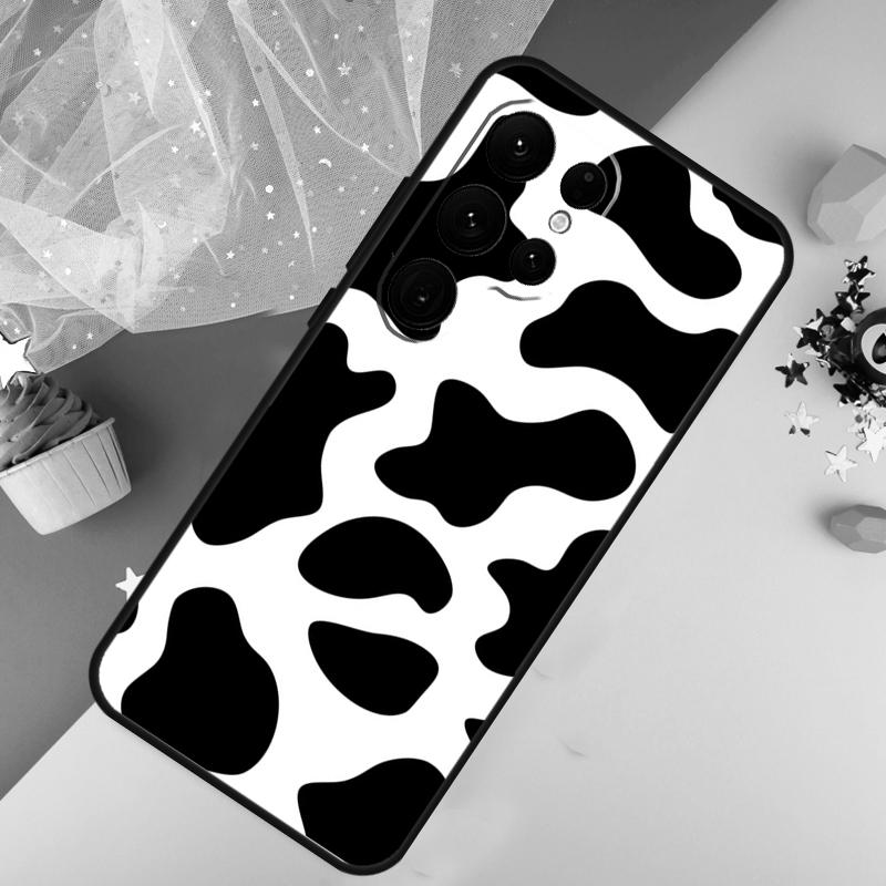 Cow Print Phone Case For Samsung Galaxy S25 FE S23 S21 S20 S22 S24 S26 Ultra S10 S26 Plus Cover Coque