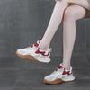 Thick-soled Leather Women's Models Show Their Feet and Small Color Matching Spring New Versatile Sports and Leisure Shoes