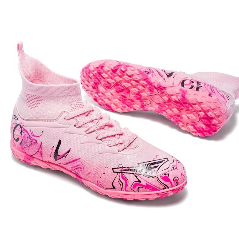 34-46 Унисекс Футбольные бутсы Резиновая Мягкая Подошва Короткие Шипы Искусственный Газон Юношеские Детские Футбольные Бутсы Мальчики Футбольные Бутсы