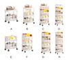 2-4-слойная передвижная стойка для хранения на кухне, настенные шкафы для дома, спальни, ванной комнаты, органайзер на тележке