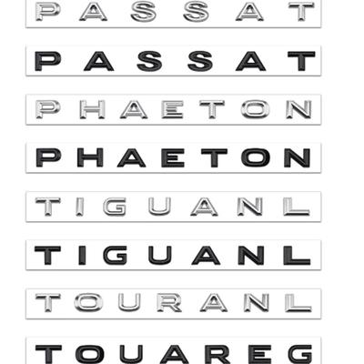 3D наклейка на крышку багажника автомобиля, наклейка на значок для PHAETON PASSAT TIGUANL TOUAREG TOURANL, наклейка с буквами, эмблема
