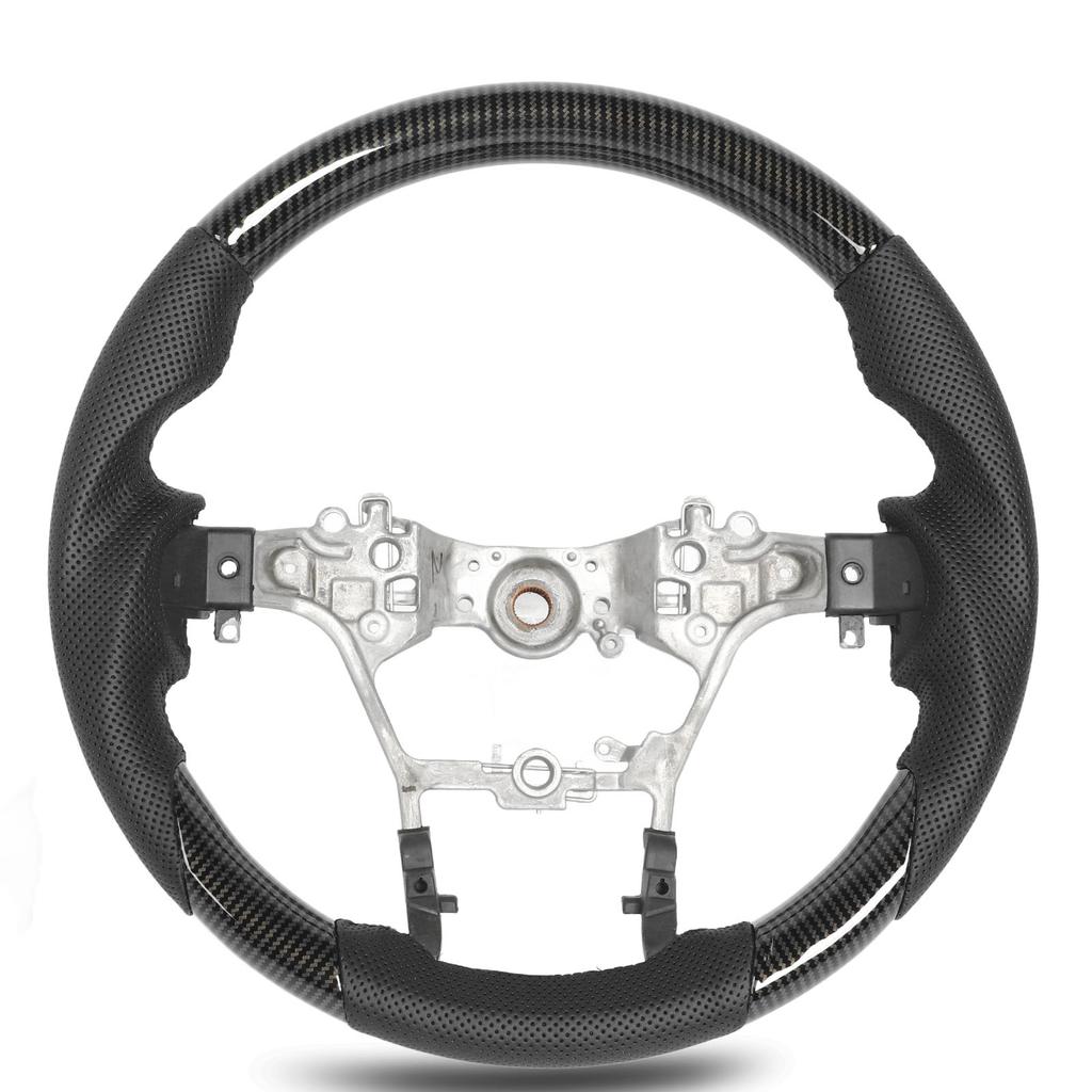 Руль с гидропечатью, перфорированная кожа, трехсекционный, замена для Hilux AN110 AN120 AN130 2015–2023, карбон