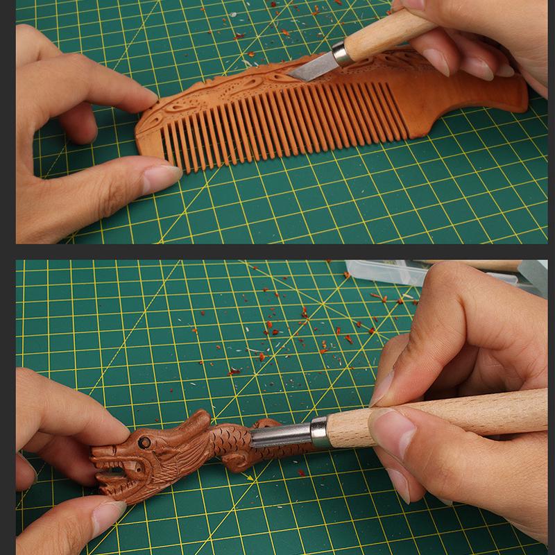 1 комплект долото для резьбы по дереву, нож, базовая резка, подробные деревообрабатывающие стамески, ручные инструменты «сделай сам»