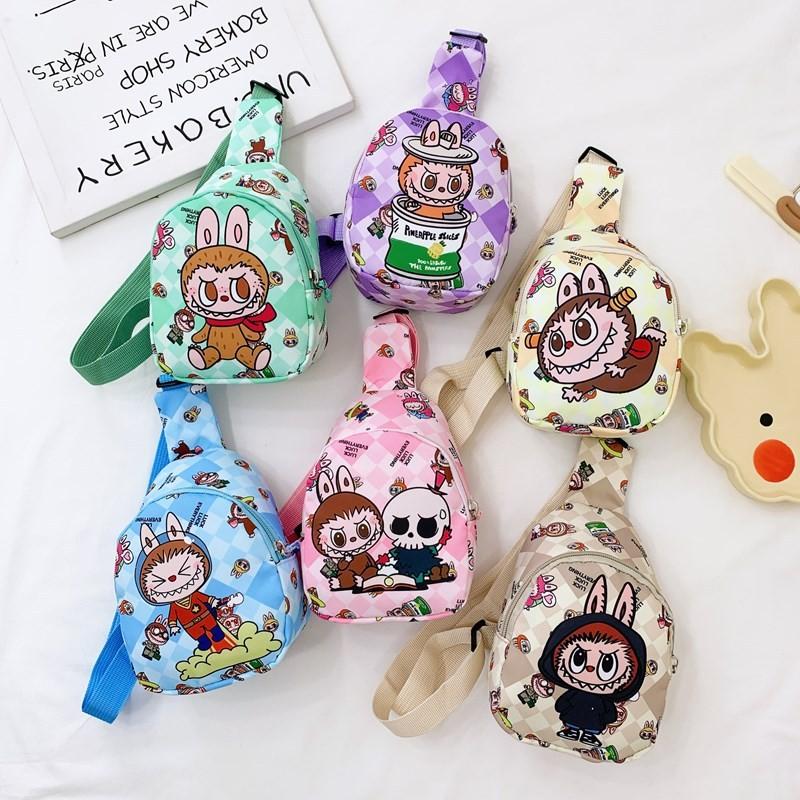 Children Chest Bag Cartoon Anime Shoulder Bags Adjustable Strap Shoulder