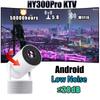 Projector 4k Hy300pro Ktv Android 11.0 Lcd Smart 160 Ansi Lumens Resolution Short Focus Lens Support Wifi6 & Bt5.0 360° Rotation