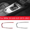 For BMW Z4 Series G28 G29 2019-2023 Carbon Fiber Accessories Interior Car Central Gear Shift Panel Outer Frame Trim Cover Stick