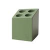 Ideaco Mini Cube Moss Green Mat Umbrella Stand, Fits 4 Umbrellas