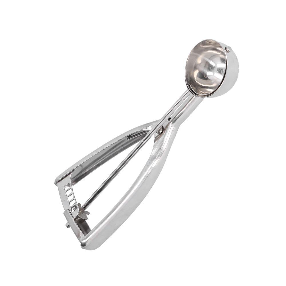 Stainless Steel Ice Cream Scoop Trigger Release Manual Digging Spoon Portion Scoop  For Home