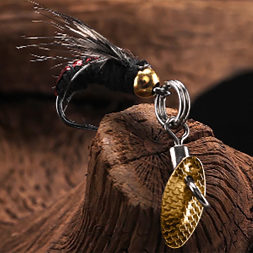 5pcs Insect Flies Fly Fishing Lures Decoy Baits Sequins Fishing Hooks Artificial Insect Baits Lures Fishing Tackle