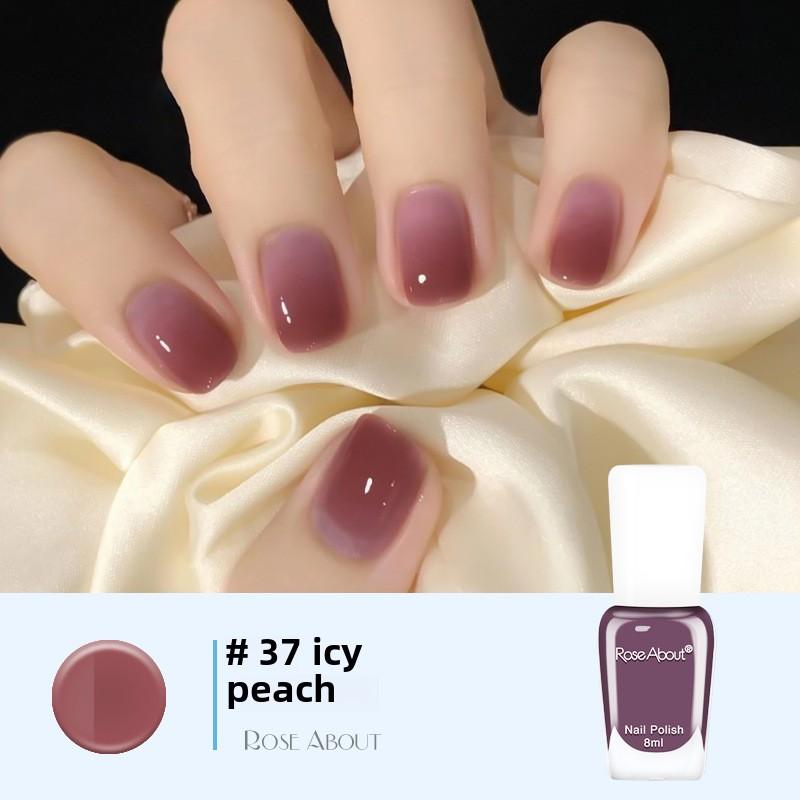 Летний маникюр, без выпечки, стойкий и быстросохнущий, на водной основе, без запаха, рвущийся, прозрачный как лед нюдовый лак для ногтей