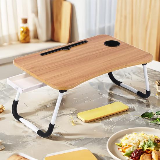 Портативный складной стол для ноутбука, высокая устойчивость, прочная несущая конструкция, нескользящая конструкция, небольшой рабочий стол для дома
