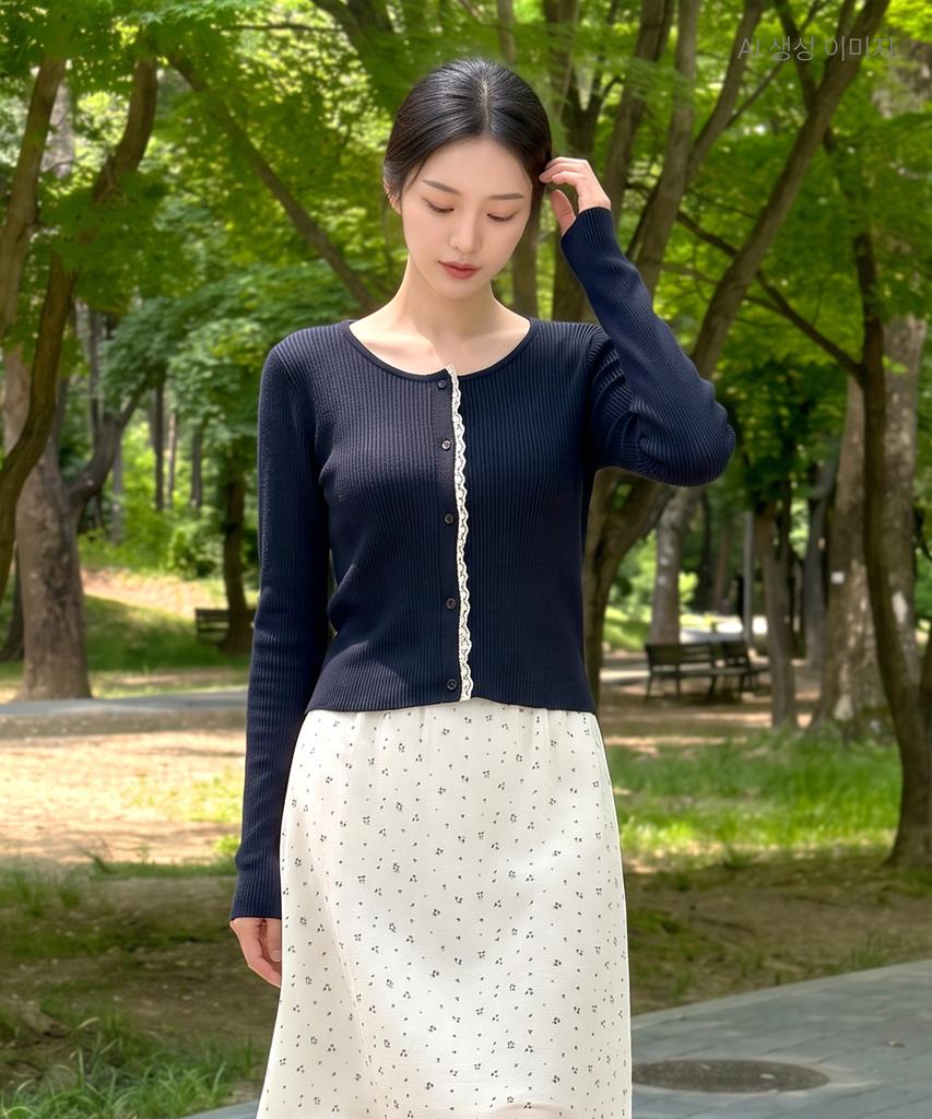 Кружевной кардиган Roem с длинным рукавом Rmckg37R11