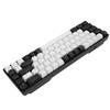 Механическая клавиатура на 68 клавиш, RGB-подсветка, двухцветная игровая клавиатура для дома, общежития, интернет-кафе, черно-белая