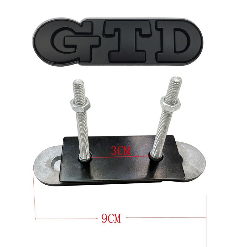 2026 Hot For Volkswagen VW 3D Metal Sticker GTD Front Grille Emblem Rear Trunk Stickers For GTD Golf 2 4 5 6 7 R MK2 MK3 MK4 Car