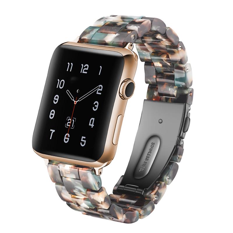 Ремешок из смолы для Apple, ремешок для часов 44 мм, 40 мм, 42 мм, 40 мм, роскошный ремешок для часов Accessoreis, браслет iWatch series 3, 4, 5 se 6, ремешок