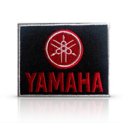 Универсальная нашивка-аппликация с вышивкой Yamaha, гоночная, черная 44