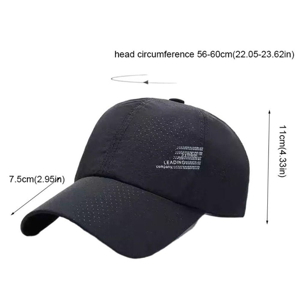 UV Protection Men Baseball Cap Quick Dry Sports Cap Breathable Sunscreen Sun Hat  Female