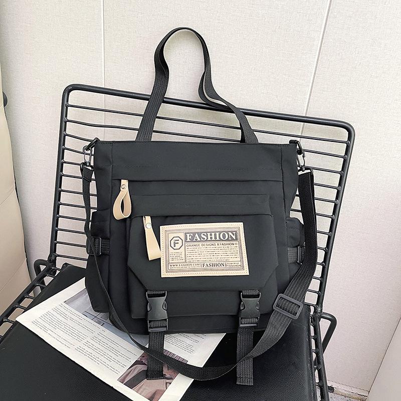 Сумка-тоут в стиле ретро с японским инструментом, студенты колледжей ездят на занятия, носят с собой большую переносную сумку для репетиторства, сумка-мессенджер