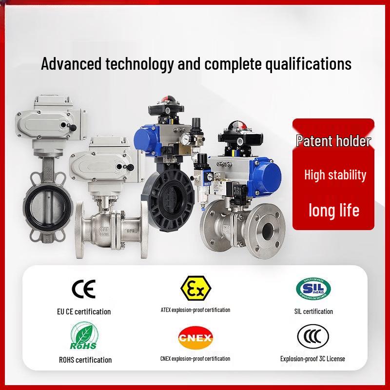 Yunduo DN40 Cast Steel Electric Flanged Ball Valve