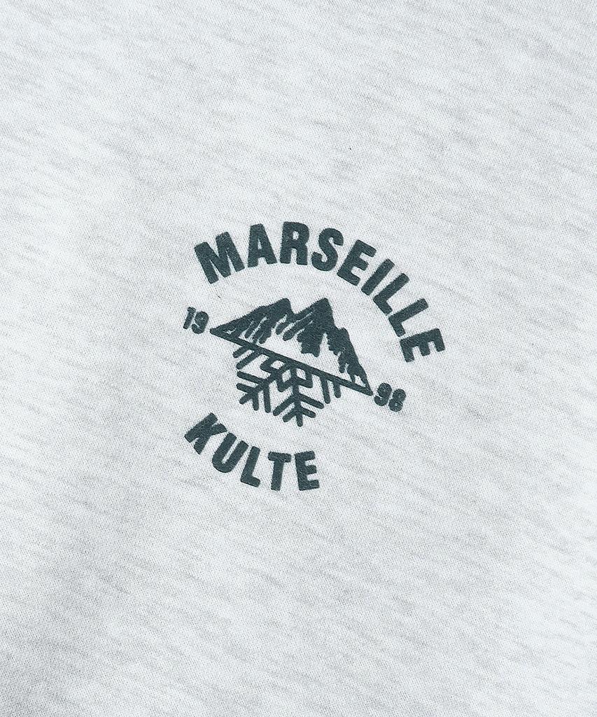 KULTE Snow Mountain Logo Crewneck L.Melange