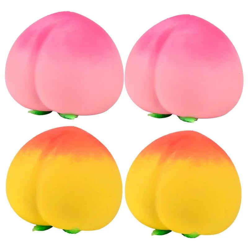 Peach Squishy Stress Ball Mustbuy Needoh Nice Cube Cheese Squishy Squishies Needoh Squishies Squishy Toys Fidget Sensory Toys fo