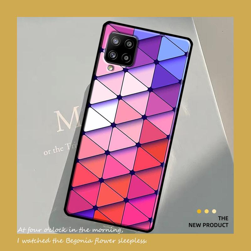 Геометрический абстрактный кристаллический чехол для Samsung Galaxy A54 A34 A52 A32 A22 A12 A13 A14 A23 A33 A53 A73 A51 A71 крышка