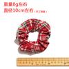 Wind Christmas Pig Large Intestine Ring, Christmas Hair Accessories Plaid Hair Band Head Flower Women'S Headdress