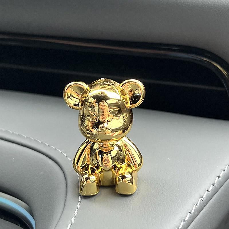Cartoon Rabbit Bear Car Interior Decoration Center Console Decor Personality Room Table Desk Home Office Miniature Figurines