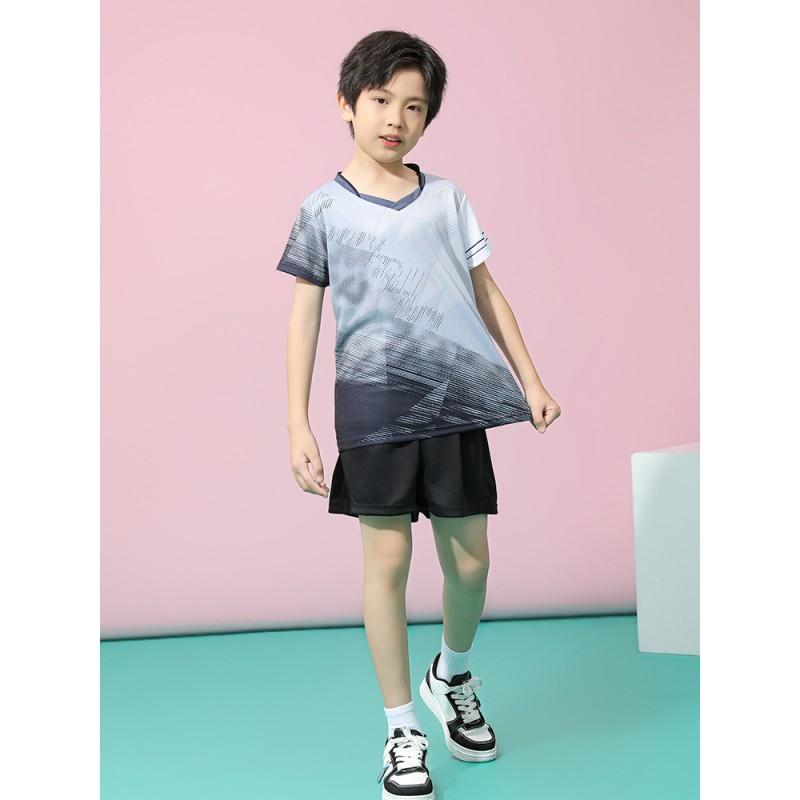 Kids Quick-Dry Badminton Table Tennis Sport Set Boys Girls Athletic Training Outfit Lightweight