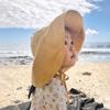 Cotton Linen Baby Sun Hat Summer Autumn Big Brim Kids Caps for Girls Boys Panama Children Bucket Hats for Beach Travel 9M-4Y