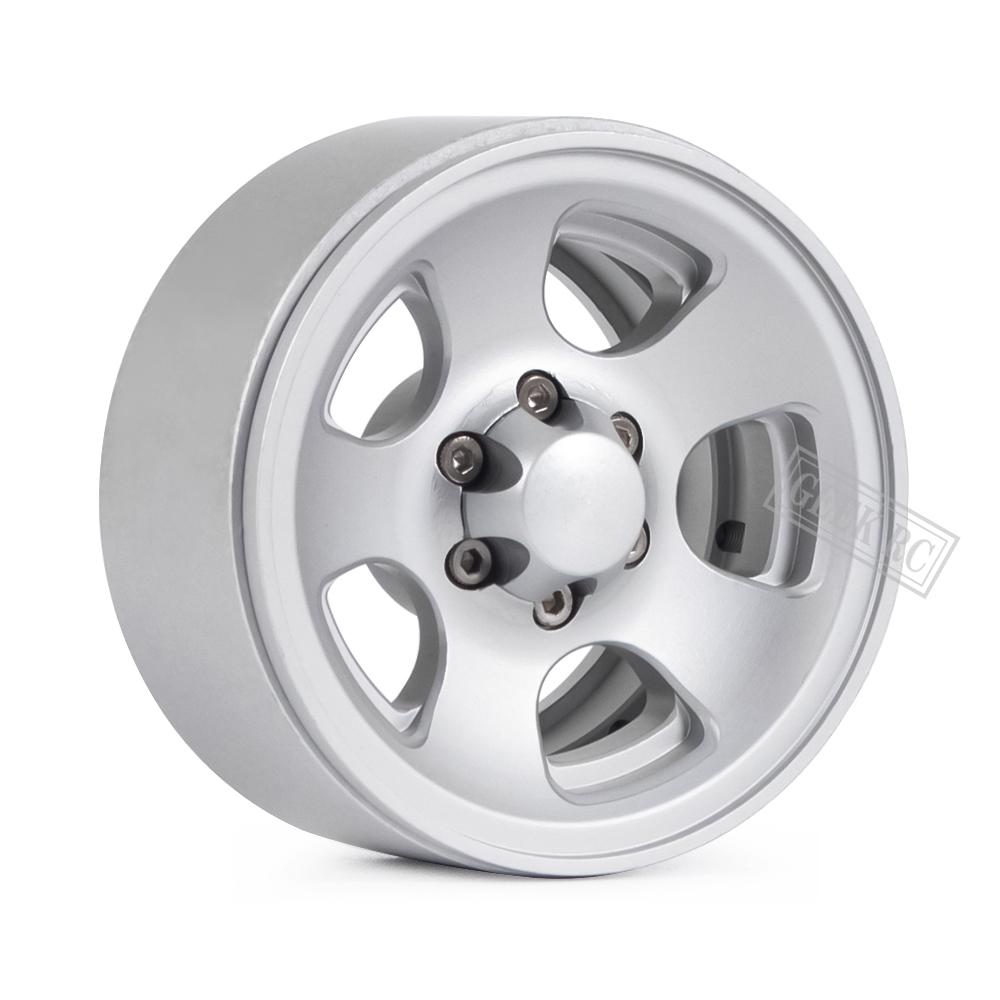 4PCS Metal Retro 5 Spokes 1.9" Beadlock Wheels Rim 55x26mm for 1/10 RC Crawler TRX4 SCX10 Capra RR10 Wraith Redcat GRN8