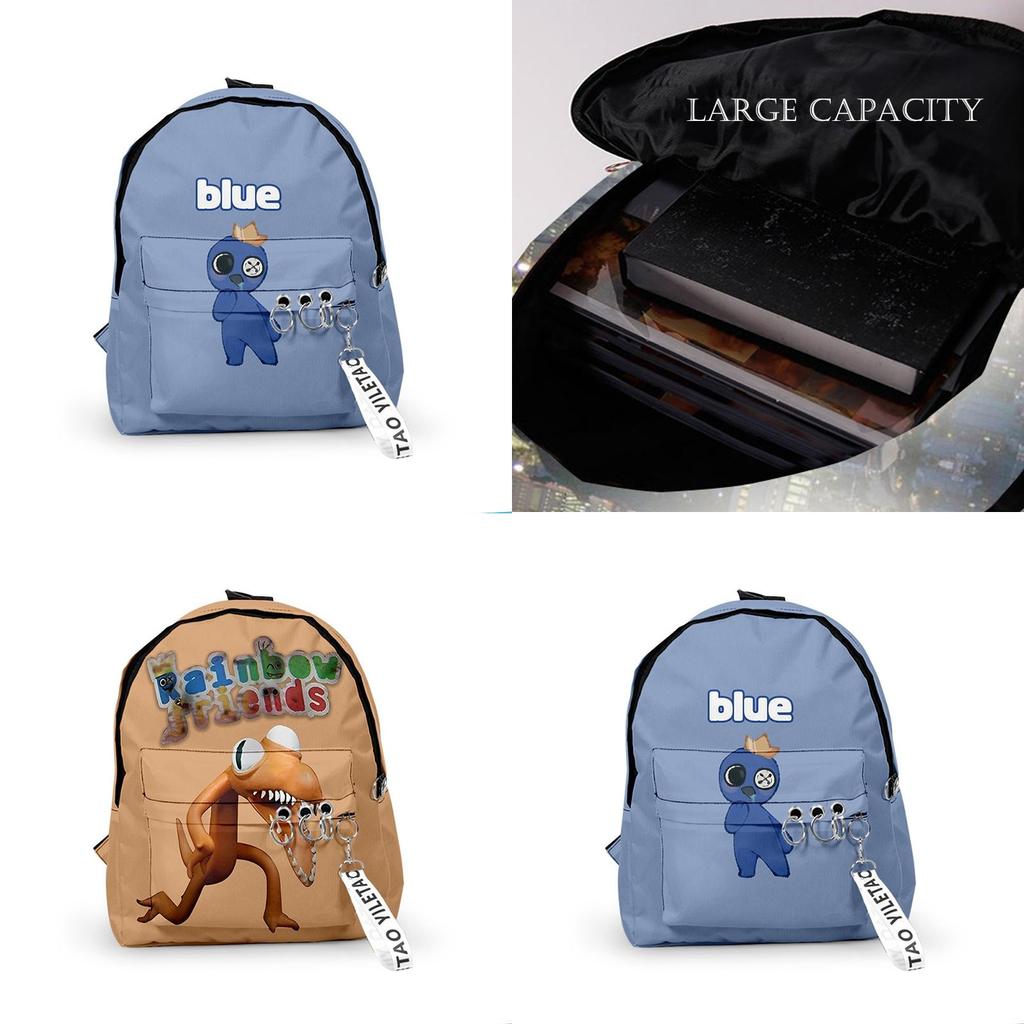 Рюкзак Roblox Rainbow Friends из прочного полиэстера, школьный рюкзак для путешествий, рождественский подарок