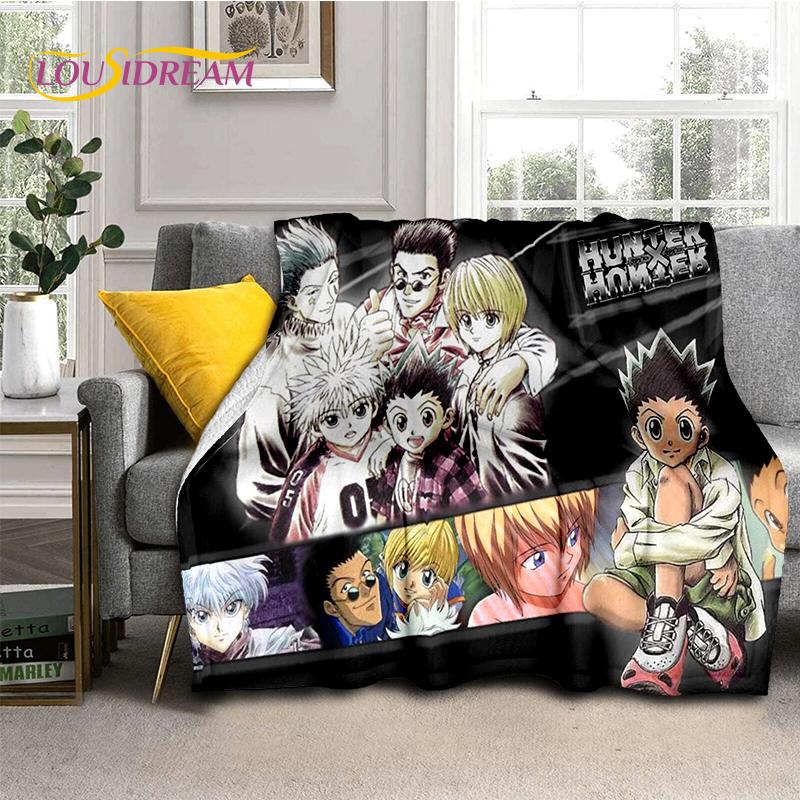 HxH Аниме Hunter×Hunter Мультфильм Мягкое Фланелевое Одеяло для Кроватей Спальни Дивана Пикника, Плед для Покрытия Наружного Отдыха Дневного Сна