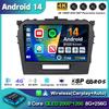 Android 14 Carplay Автомагнитола для Suzuki Vitara 2015 2016 2017 2018 2019 Мультимедийный Видеоплеер Навигация GPS Стерео Аудио