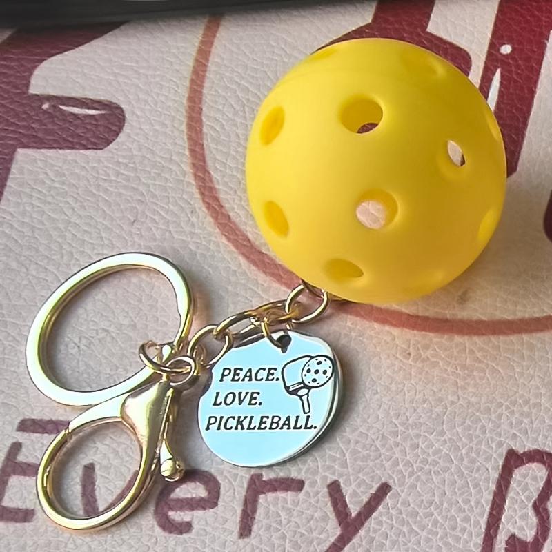 Pickleball Key Chains Rings Holder Creative Pendants Gift Fashion Accessories