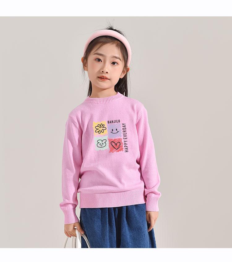 Children's Cartoon Knitted Sweater