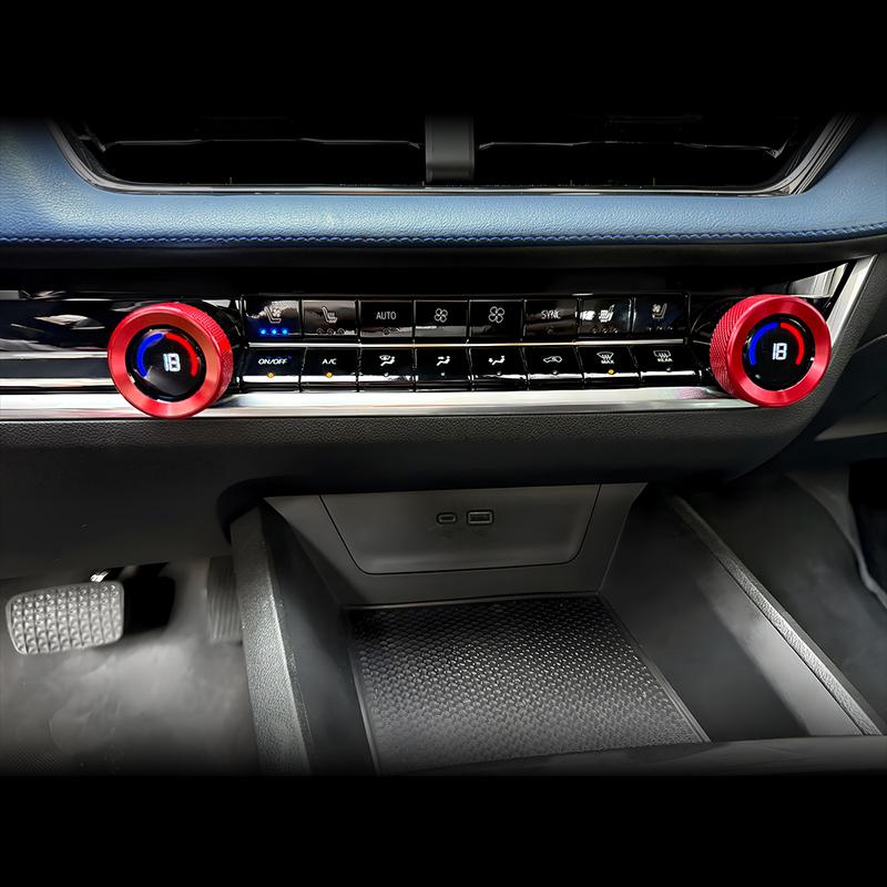 For Chevrolet Equinox 2025-2026 Air conditioning Knob Ring Cover Trim Aluminium Alloy Material Car Interior Trim Accessories