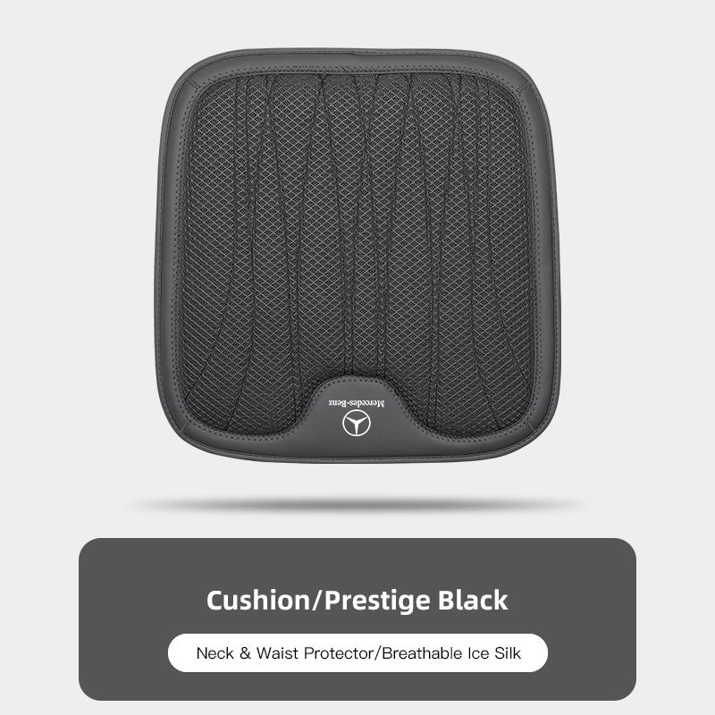 2025 Hot Ice Silk Seat Cover Car Cushion Headrest Lumbar Support Pad For Mercedes Benz AMG W204 W205 W203 W211 W212 W213 W201 W2