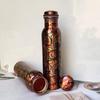 Медная бутылка для воды 32 унции, медная бутылка ручной работы, уникальный дизайн, подарок на день рождения, подарок для него, подарок для нее