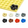 20PCS Building Blocks MOC Parts DIY 2x2 Round Plate with Cross Shaft Hole Educational Technical Bricks Compatible with 4032 Toy