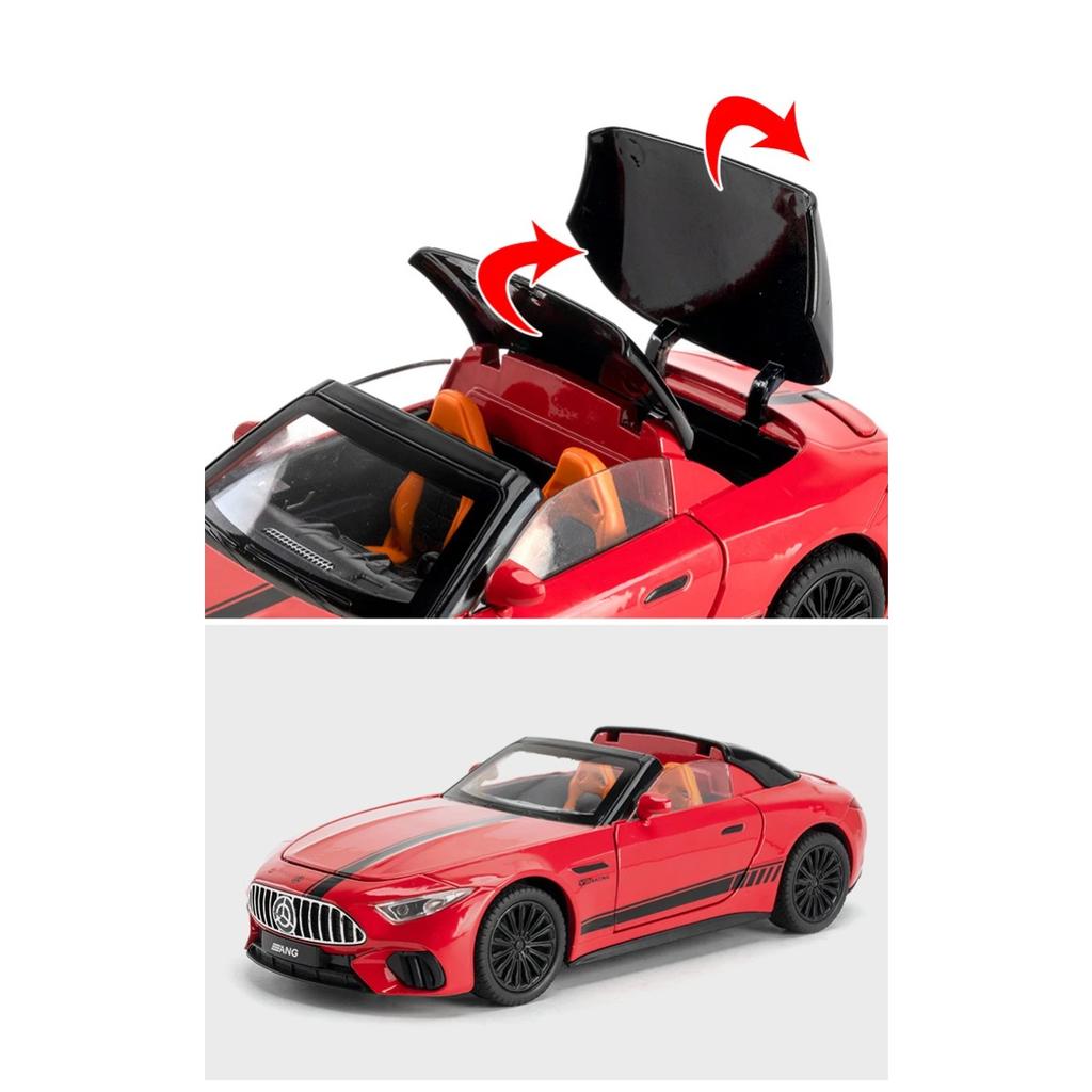 Новая 1/22 Бенц SL63 Суперкар Сплав Модель Машинки Игрушка Литье под Давлением Металлическое Литье Звук и Свет Машинки Игрушки для Детей Транспортное средство