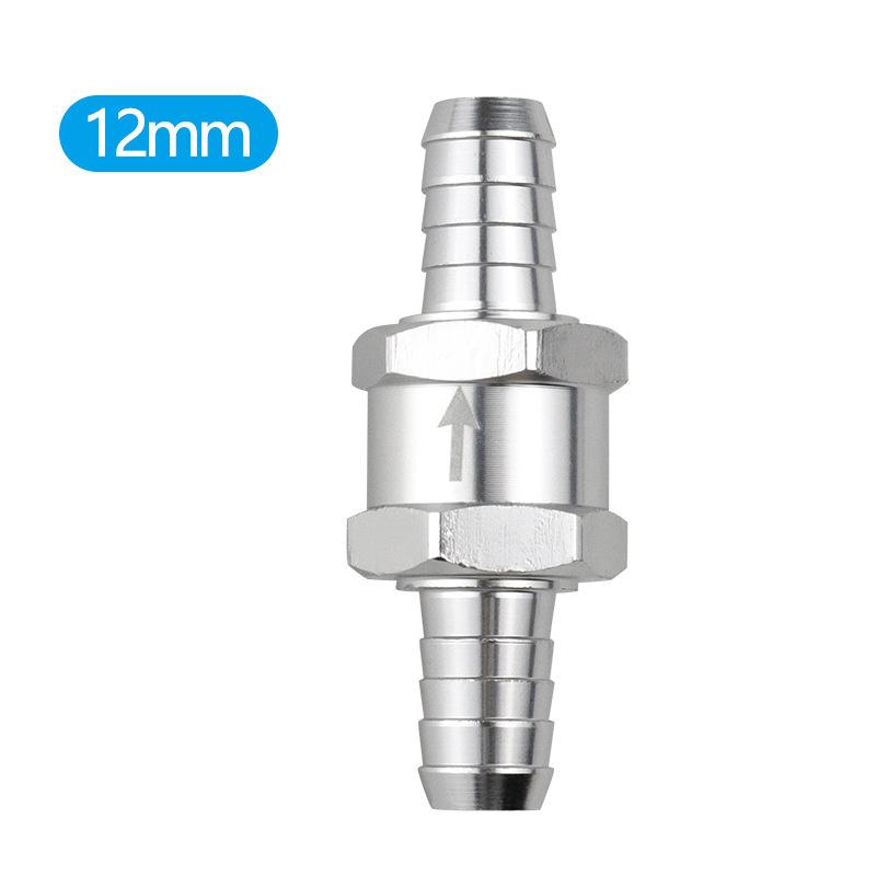 One-Way Non-Return Check Valve Aluminium Fuel Water Gas Air Vacuum Petrol Diesel 4 Size Valves 6/8/10/12Mm For Marine Automotive