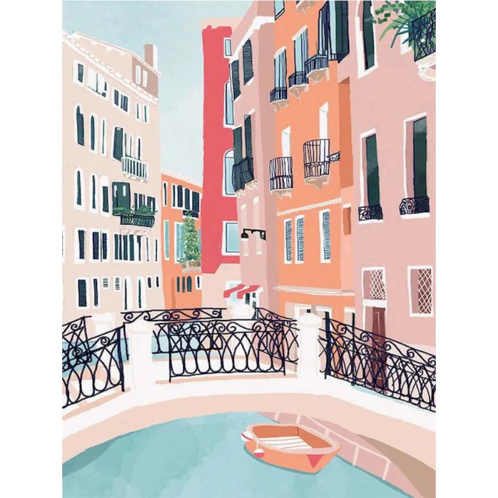 Алмазная живопись Полный дрель Городской пейзаж Круглая алмазная живопись Ручная работа Искусство Мандала Diy Алмазная мозаика Картина Украшение дома