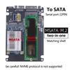 Ngff To Sata 3 Hdd Enclosure Msata Ssd Adapter M.2 Sata Protocol Adapter Board