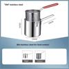 304 Stainless Steel Small Frying Pan with Filter for Induction Cooker - Mini, Fuel-Saving, Multifunctional