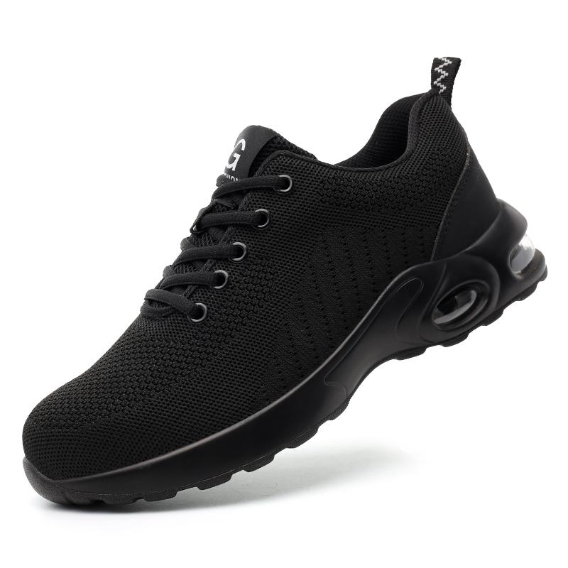 Mesh Breathable Safety Shoes Steel Toe Shoes Men Puncture-Proof Work Sneakers Male Shoes Work Indestructible Kevlar Insoles Shoe