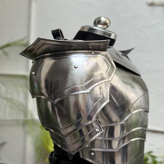 Mystic Elven Queen Armor Female Steel Warrior Suit for LARP Cosplay Costume