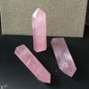 Exquisite Natural Rock Rose Quartz Crystal Point Healing Stone Obelisk Wand For Spiritual Growth